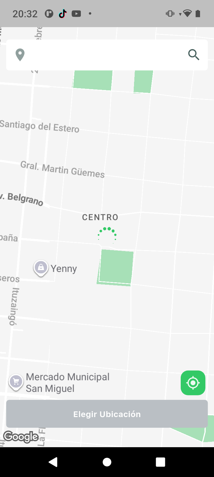 WhatsUber seleccionar destino en mapa